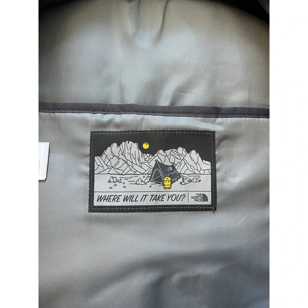 The North Face Connector Backpack Gray Laptop ⭐️School⭐️ Travel Park City Patch